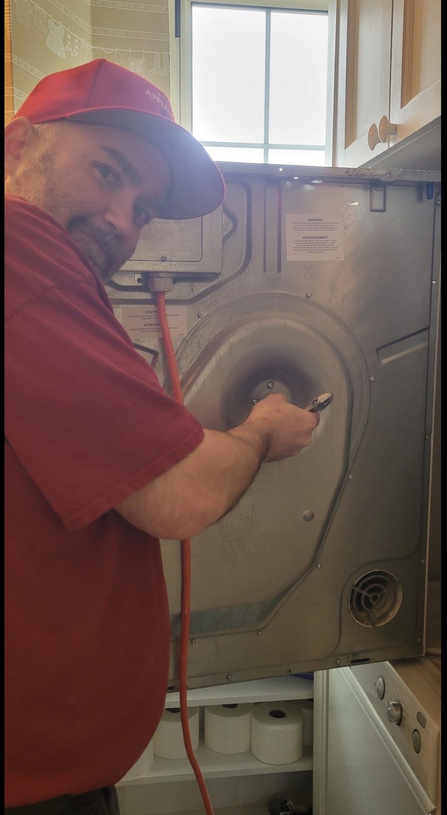 Russ working on a dryer