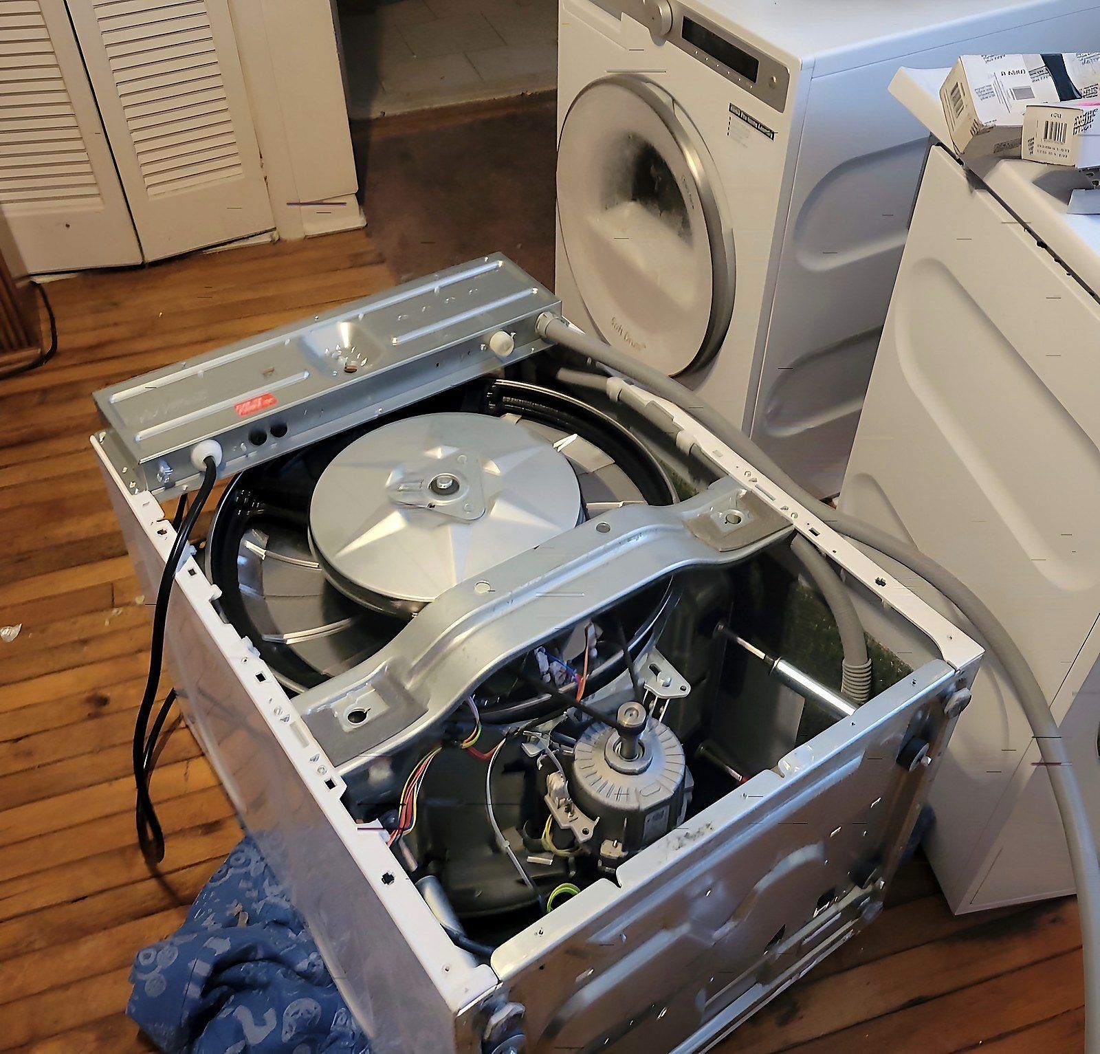 Washer opened